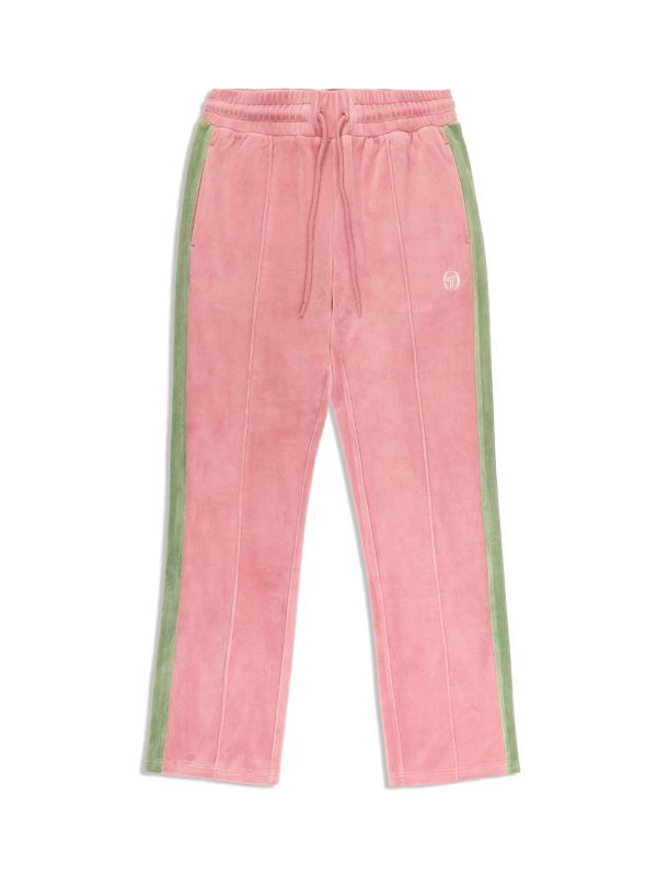 Miss Carlotta Velour Track Pant- Wild Rose For Sale