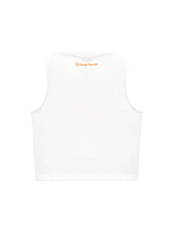 Women s Sleeveless T-Shirt- Off White Online Sale - Image 2