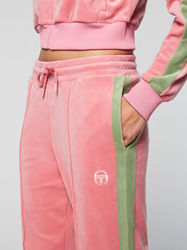 Miss Carlotta Velour Track Pant- Wild Rose For Sale - Image 5
