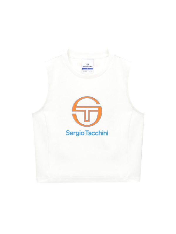Women s Sleeveless T-Shirt- Off White Online Sale