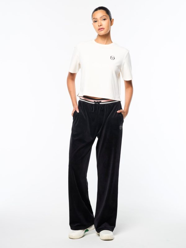 Adele Velour T-Shirt- Gardenia Online now - Image 5