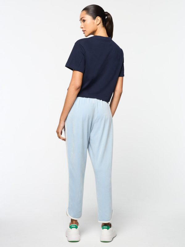 Amore Crop T-Shirt- Maritime Blue Online - Image 5