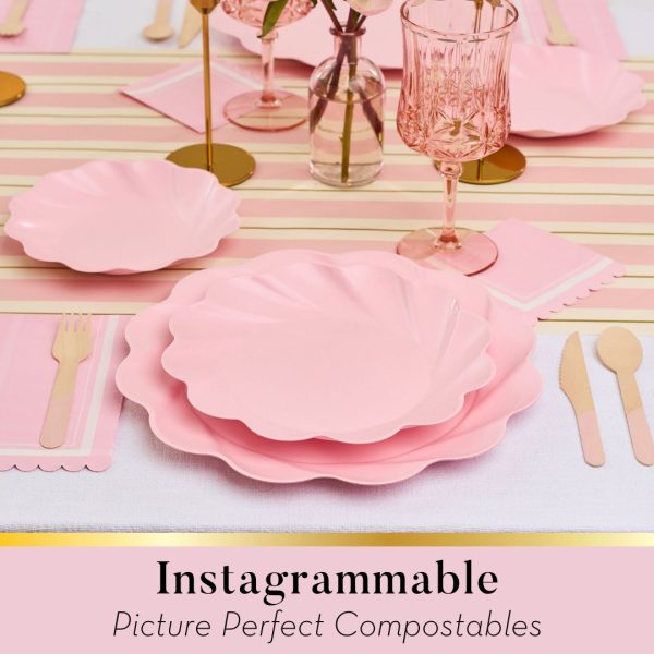 Simply Eco Dinner Plate- Blush 8pkg Sale - Image 2