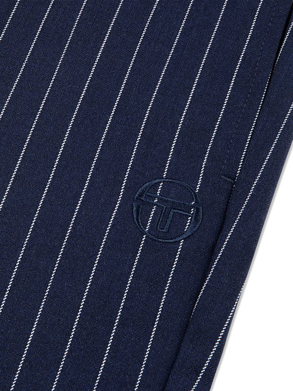 Gessato Suiting Track Pant- Maritime Blue Discount - Image 3