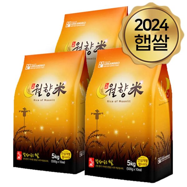 [무료별도배송]  달빛 머금은 쌀 월향미 5kg x 3포 (냉장보관) Discount