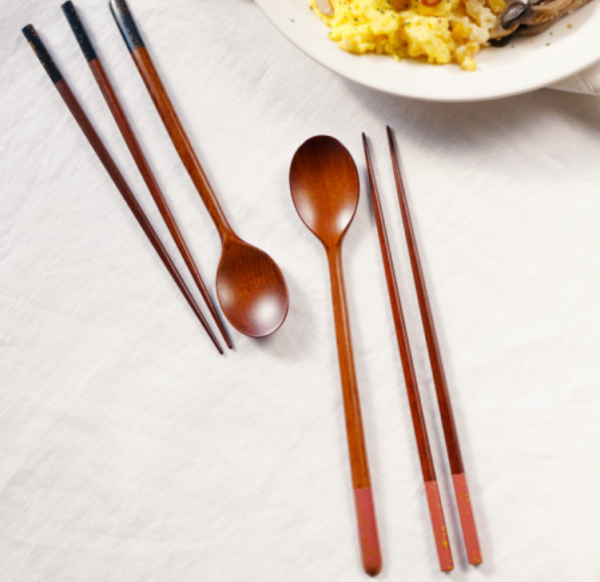 칠몽 금수강산 옻칠 수저세트(숟가락2벌+젓가락2벌) (색상선택) Discount - Image 3
