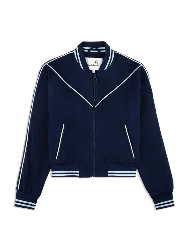 Pavia Twill Bomber Jacket- Maritime Blue on Sale