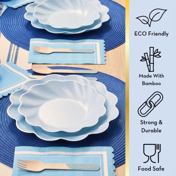 Simply Eco Salad Plate Sky- Sky Blue 8pk Online - Image 5