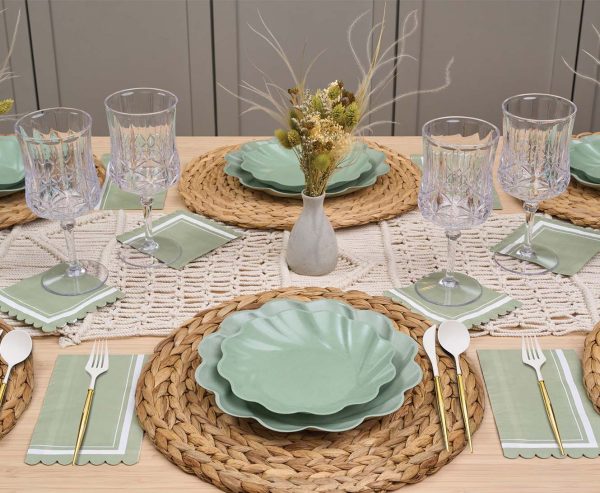 Simply Eco Compostable Table Setting - Sage For Cheap - Image 3