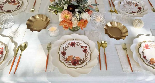 Autumn Blossom Table Setting For Cheap - Image 3