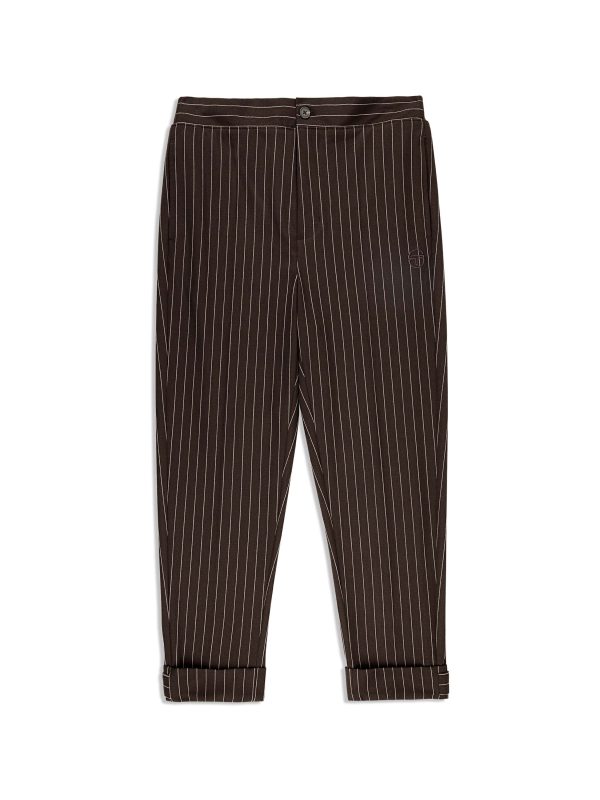 Gessato Suiting Track Pant- Java on Sale
