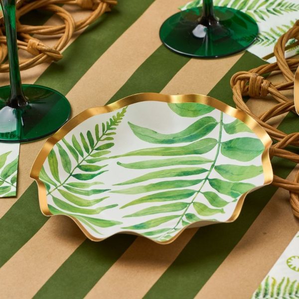 Fern & Foliage Table Setting For 8 Guests Cheap - Image 4