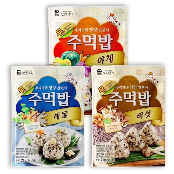 맛있는풍경 - 주먹밥 재료 24g (해물, 야채, 버섯 옵션 선택) 유통기한 :2025년 4월 20일 Online Hot Sale
