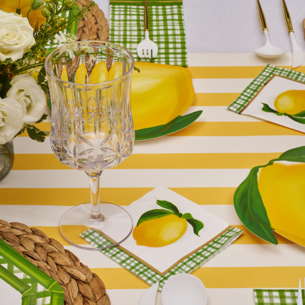Cocktail Napkin Lemon and Stem 3 Ply 20pk Online now - Image 3