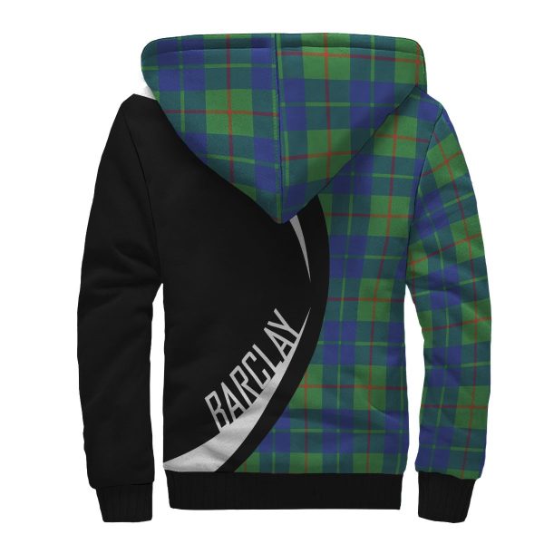 Barclay Hunting Ancient Tartan Crest Sherpa Hoodie - Circle Style For Discount - Image 2