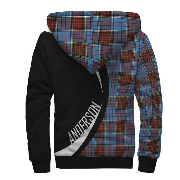 Anderson Modern Tartan Crest Sherpa Hoodie - Circle Style For Discount - Image 2