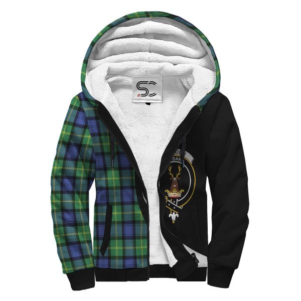 Gordon Old Ancient Tartan Crest Sherpa Hoodie - Circle Style Discount