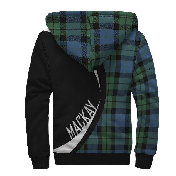 MacKay Ancient Tartan Crest Sherpa Hoodie - Circle Style Online now - Image 2