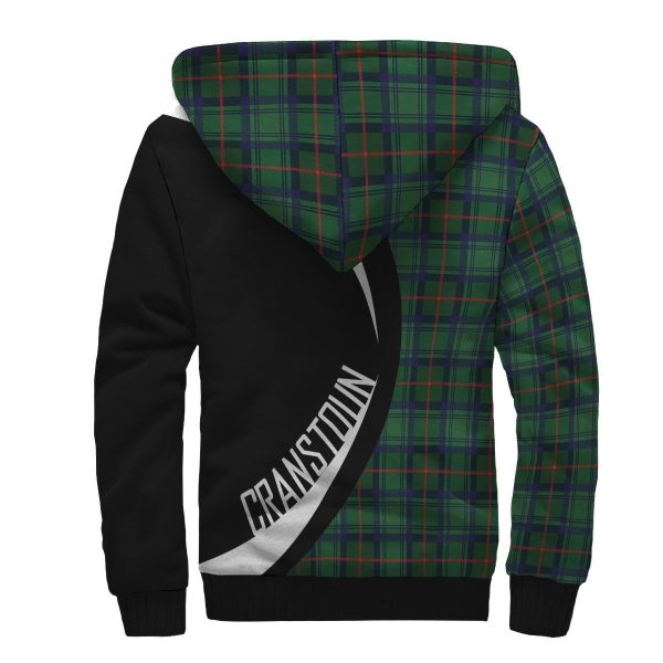 Cranstoun Tartan Crest Sherpa Hoodie - Circle Style For Sale - Image 2