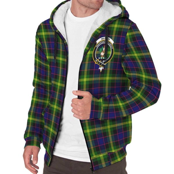 Watson Modern Tartan Crest Sherpa Hoodie For Sale - Image 3