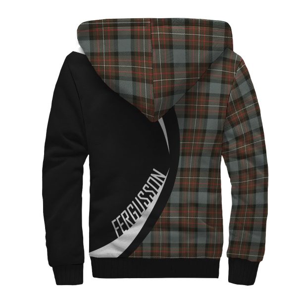 Fergusson Weathered Tartan Crest Sherpa Hoodie - Circle Style on Sale - Image 2