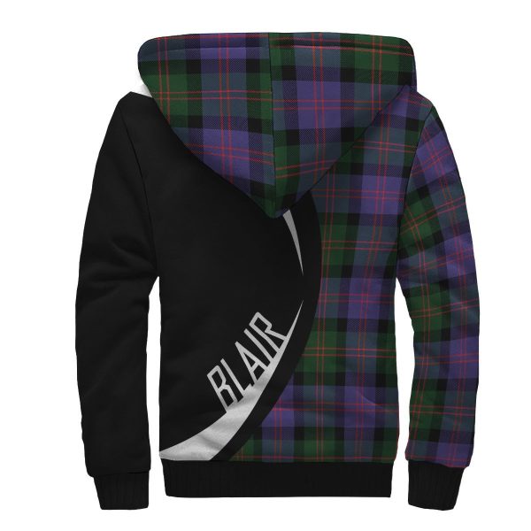 Blair Modern Tartan Crest Sherpa Hoodie - Circle Style Supply - Image 2