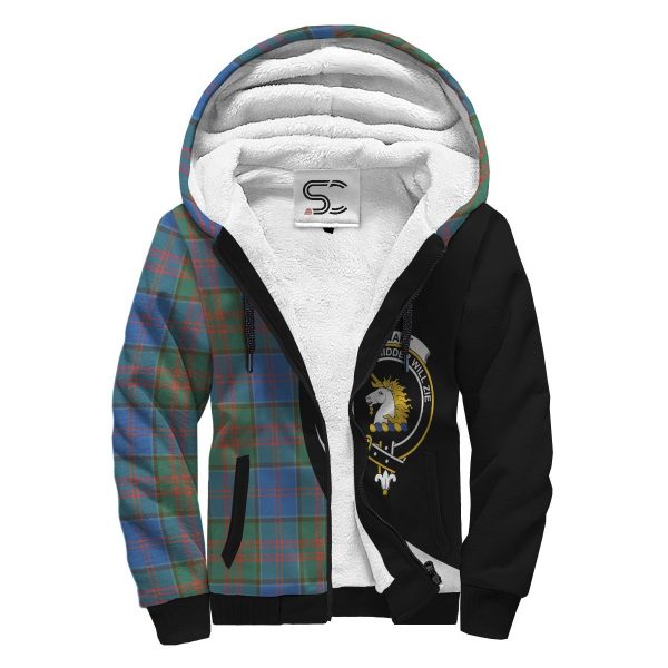 Stewart of Appin Hunting Ancient Tartan Crest Sherpa Hoodie - Circle Style Discount