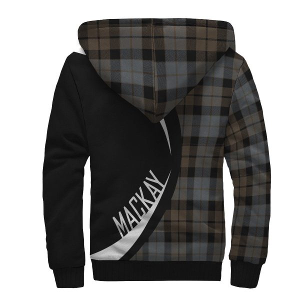 MacKay Weathered Tartan Crest Sherpa Hoodie - Circle Style Sale - Image 2