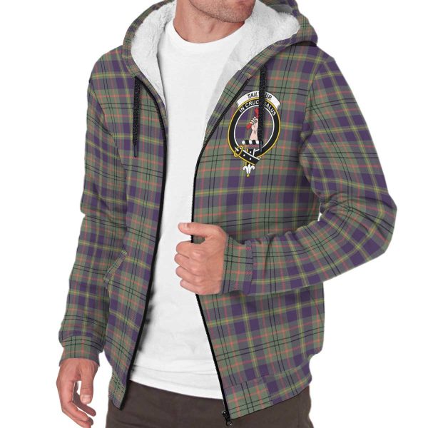 Tailyour Weathered Tartan Crest Sherpa Hoodie Hot on Sale - Image 3