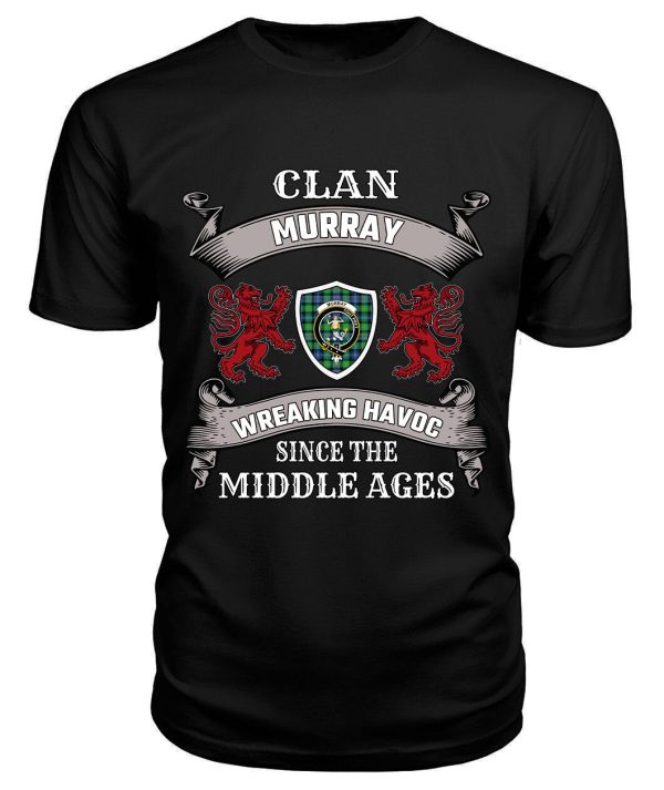 Murray of Atholl Family Tartan - 2D T-shirt For Sale